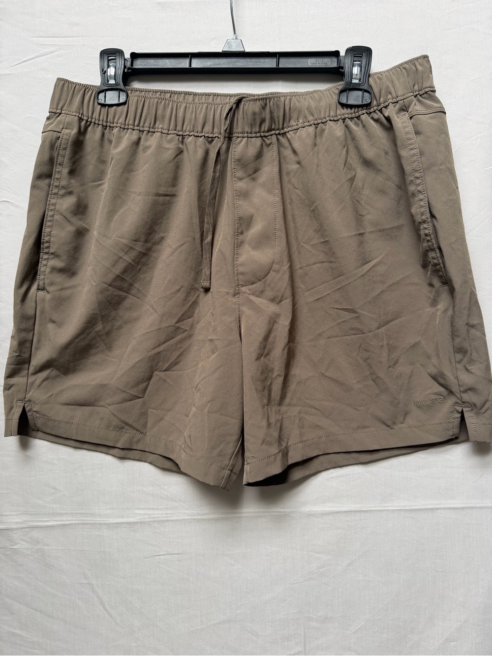 Hollister Olive Athletic Drawstring Shorts